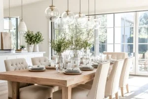 Amenajarea dining room-ului: Idei inspirate pentru o zonă de living cu masă elegantă, integrată sau separată