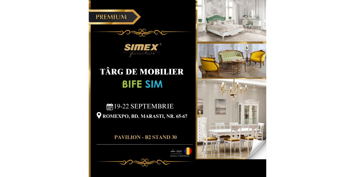 BIFE-SIM 2024 – Târgul Internațional de Mobilă, Echipamente și Accesorii BIFE-SIM 2024 – Târgul Internațional de Mobilă, Echipamente și Accesorii