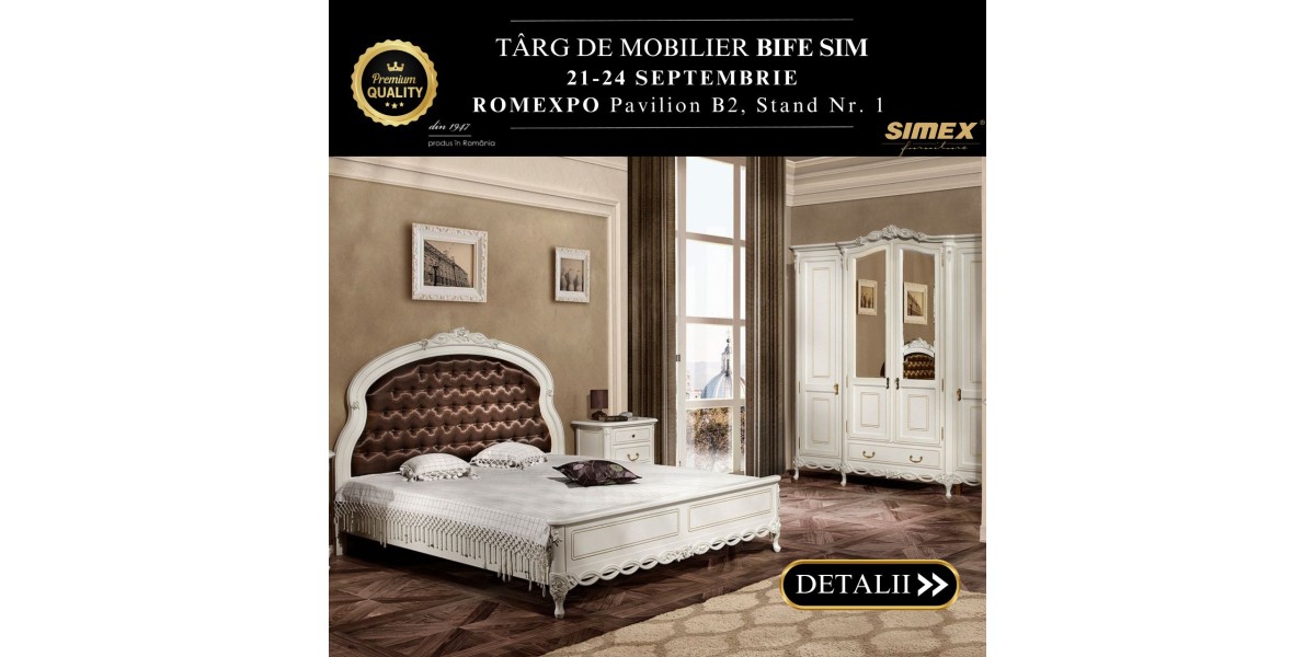 Descoperă Eleganța și Tradiția Mobilierului din Lemn Masiv cu Simex la Târgul de Mobilă BIFE SIM 2023