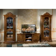 Bufet tv plasmă lemn masiv, 2 uși, Cristina