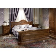 Noptieră lemn masiv, maro/alb, 1 sertar, 1 ușă, stânga, Cristina