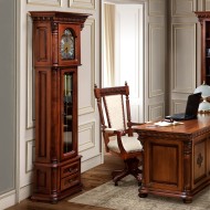 Carcasă ceas lemn masiv, cu mecanism, 2 sertare, inserții ornamentale, Veneția Lux Carcasă ceas lemn masiv, cu mecanism, 2 sertare, inserții ornamentale, Veneția Lux