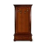 Cuier lemn masiv, mic, maro/alb, dreptunghiular, Veneția Lux