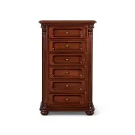 Casetieră lemn masiv, maro/alb, 6 sertare, Veneția Lux