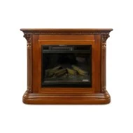 Șemineu lemn masiv, maro/alb, Md.2, cu mecanism, Veneția Lux