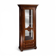 Cristalier lemn masiv, maro/alb, 1 ușă, stânga, Veneția Lux Cristalier lemn masiv, maro/alb, 1 ușă, stânga, Veneția Lux
