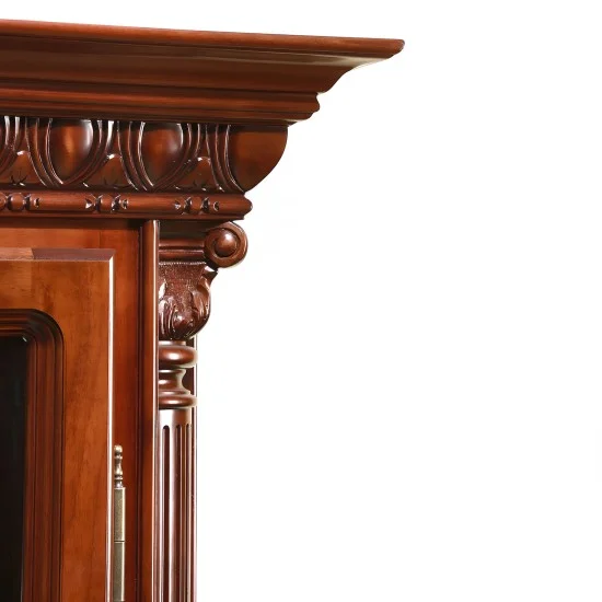 Cristalier 1 usa dreapta - Venetia Lux Cristaliere din Lemn Masiv, Cristalier lemn masiv, maro/alb, 1 ușă, dreapta, Veneția Lux