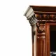 Bufete din Lemn Masiv, Bufet vitrină bar lemn masiv, maro/alb, 2 uși, Veneția Lux