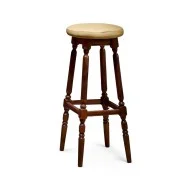 Scaun lemn masiv, maro/alb, bar, Veneția Lux