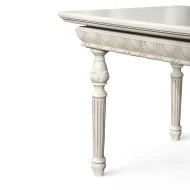 Masă lemn masiv, maro/alb, dreptunghiulară, Veneția Lux