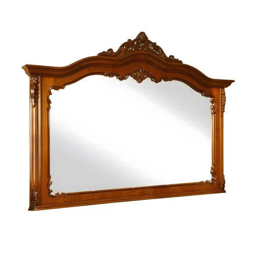 Oglindă Lemn Masiv, Maro/Alb, stil Rococo, Cleopatra