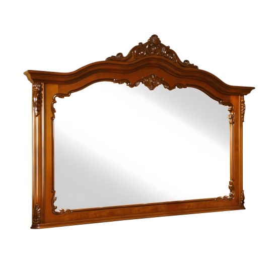 Rame Oglinzi din Lemn Masiv, Oglindă Lemn Masiv, Maro/Alb, stil Rococo, Cleopatra