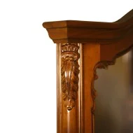 Oglindă Lemn Masiv, Maro/Alb, stil Rococo, Cleopatra