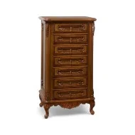 Casetieră lemn masiv, maro/alb, 7 sertare, Cleopatra