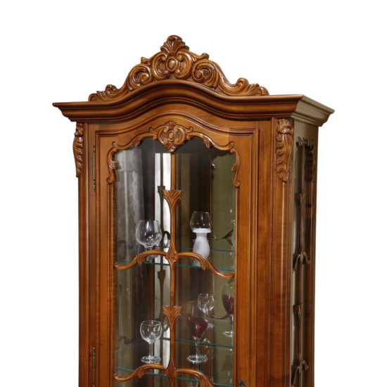 Cleopatra - Jobb oldalra nyiló 1 ajtós vitrin - kristálytartó Vitrin, Cleopatra - Jobb oldalra nyiló 1 ajtós vitrin - kristálytartó