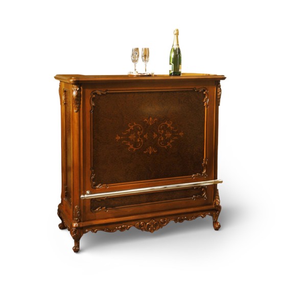 Mese din Lemn Masiv, Masă lemn masiv, maro/alb, bar, Cleopatra