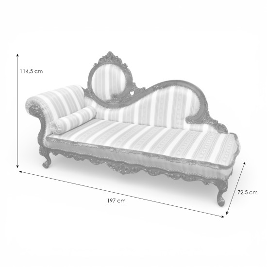 Canapele lemn masiv, Canapea lemn masiv, maro/alb, sofa, tapisată, Cleopatra