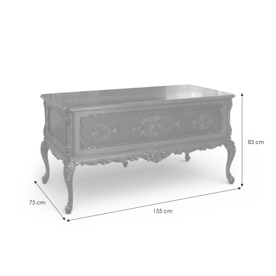 Mese din Lemn Masiv, Masă lemn masiv, maro/alb, birou, Cleopatra