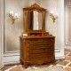 Comode lemn masiv, Comodă lemn masiv, maro/alb, cu sertare, Cleopatra