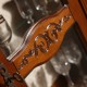 Bufet - Vitrina 3 usi - Venetia Bufete din Lemn Masiv, Bufet vitrină lemn masiv, maro alb, 3 uși, Veneția