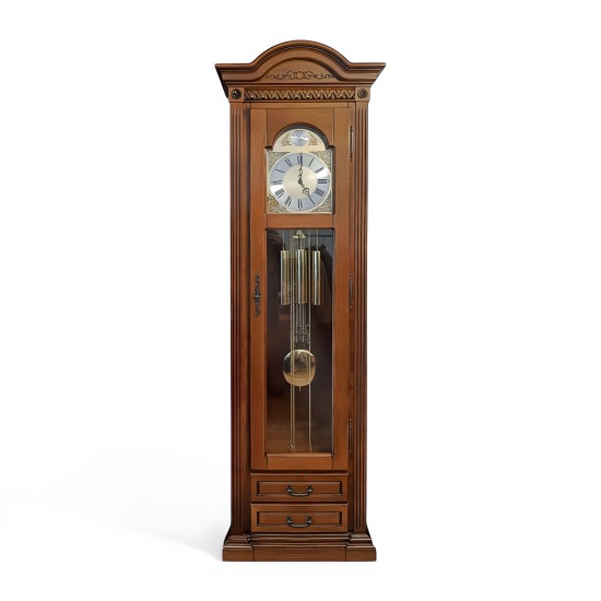Carcasă ceas lemn masiv, cu mecanism, 2 sertare, inserții ornamentale, Veneția Carcasă ceas lemn masiv, cu mecanism, 2 sertare, inserții ornamentale, Veneția