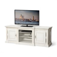 Bufet tv plasmă lemn masiv, maro/alb, finisaje drepte, Veneția Bufet tv plasmă lemn masiv, maro/alb, finisaje drepte, Veneția