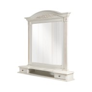 Ramă Oglindă Lemn Masiv, Maro/Alb, 2 Sertare, Veneția Ramă Oglindă Lemn Masiv, Maro/Alb, 2 Sertare, Veneția