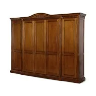 Dulap lemn masiv, maro/alb, 5 uși, Veneția