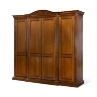 Dulap lemn masiv, maro/alb, 4 uși, Veneția