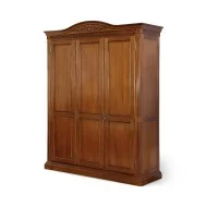 Dulap lemn masiv, maro/alb, 3 uși, Veneția