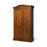 Dulap lemn masiv, maro/alb, 2 uși, Veneția Dulap lemn masiv, maro/alb, 2 uși, Veneția