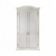 Dulap lemn masiv, maro/alb, 2 uși, Veneția Dulap lemn masiv, maro/alb, 2 uși, Veneția