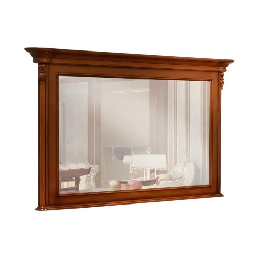 Oglindă Md. 2 Lemn Masiv, Maro/Alb, Firenze