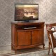 Comoda TV - Firenze Comode din Lemn Masiv, Comodă lemn masiv, TV, maro/alb, 2 uși, Firenze