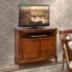 Comoda TV - Firenze Comode din Lemn Masiv, Comodă lemn masiv, TV, maro/alb, 2 uși, Firenze