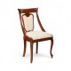 Scaun Md2 - Firenze Scaune din Lemn Masiv, Scaun lemn masiv, maro/alb, Md.2, tapisat, Firenze