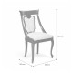 Scaun Md2 - Firenze Scaune din Lemn Masiv, Scaun lemn masiv, maro/alb, Md.2, tapisat, Firenze