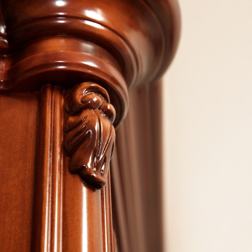 Carcasă ceas lemn masiv, cu mecanism, 1 ușă, 1 sertar, Firenze