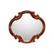 Ramă oglindă consolă lemn masiv, maro/alb, Firenze