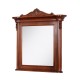 Rame Oglinzi din Lemn Masiv, Oglindă toaletă lemn masiv, maro/alb, dreptunghiulară, Firenze