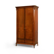 Dulap lemn masiv, maro/alb, 2 uși, Firenze