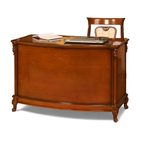 Birouri din lemn masiv, Masă lemn masiv, maro/alb, birou, Firenze