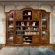 Biblioteci din lemn masiv, Bibliotecă lemn masiv, maro/alb, plasmă, Cristina