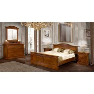 Set dormitor lemn masiv, fag și tei, maro natural - Venetia