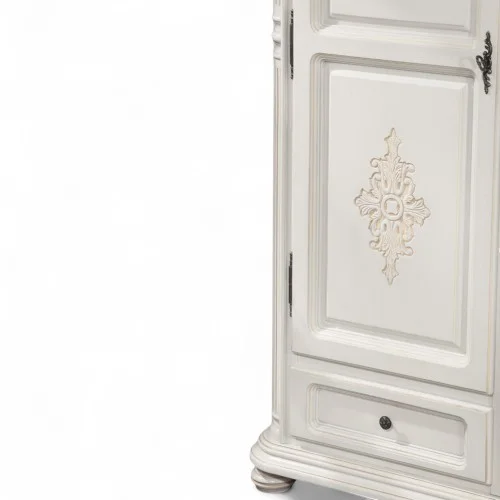 Dulap lemn masiv, maro/alb, 3 uși, Veneția Lux