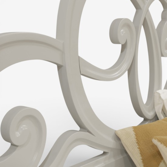 Pat lemn masiv, gri, dublu, 1800 MD2, Elips