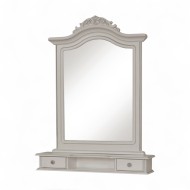 Ramă oglindă lemn masiv, MD2, gri, Elips