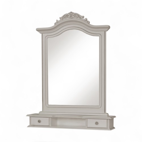 Ramă oglindă lemn masiv, MD2, gri, Elips