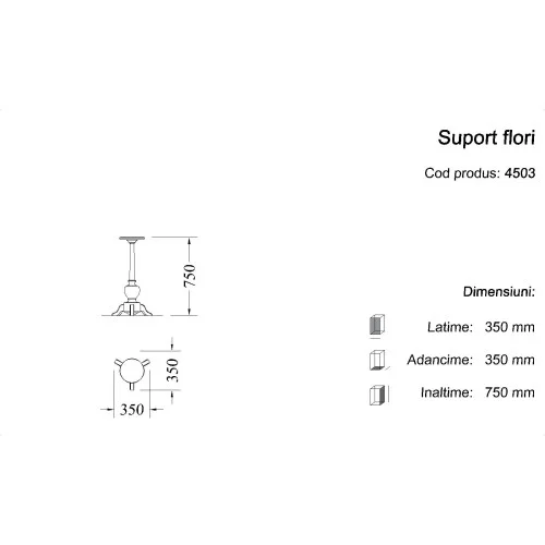 Suport flori - Mic mobilier