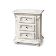 Noptieră lemn masiv, maro/alb, 3 sertare, inserții Rococo, Veneția Lux Noptieră lemn masiv, maro/alb, 3 sertare, inserții Rococo, Veneția Lux